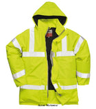 Yellow Bizflame Waterproof Hi-Vis Antistatic Flame Retardant Jacket RIS 3279 -S778 Fire Retardant Active-Workwear Optimum protection is offered from this  Bizflame FR antistatic jacket. Flame resistance coupled with superb breathable and water resistant properties, means this garment meets the necessary stringent European standards. CE-CAT III, Flame resistant treated waterproof fabric prevents water penetration,