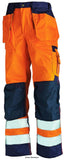 Blaklader Advanced Hi Vis KneePad Trousers with Nail Pockets Class 2 -1533 - Hi Vis Trousers - Blaklader