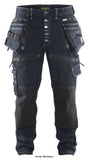 Blaklader cordura denim stretch work trousers with knee & holster pockets - 1999 craftsmen’s denim jeans