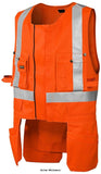 Orange Blaklader Hi Vis Safety Work Tool Vest with Zip toolvest Class 2 - 3027 Toolvests Toolbelts & Holders Active-Workwear Blaklader Vest in a fluorescent fabric that is both hardwearing and flexible. We guarantee up to 25 washes at 85° with retained fluorescence. Certified according to EN471 Class 2. High vis Tool Vest Craftsman, Industrial worker, Road & construction worker EN ISO 20471 EN ISO 20471, Class 2, Combination Certification A