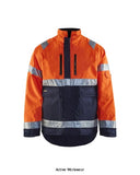 Blaklader high visibility winter quilt lined jacket - wind waterproof & breathable