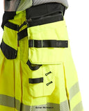 Yellow Blaklader Hi Vis Work Kilt Class 2 Hi Viz - 1921 (Who needs shorts?)Hi Vis Blaklader-Active Workwear The kilt is a legendary symbol of Scotland. Blaklader have taken the kilt and created a different type of functional clothing for those who want to make a statement and enjoy the comfort and ventilation that a kilt provides. This hi-vis kilt features CORDURA®-reinforced holster pockets and back pockets.The exceptionally comfortable kilt is crafted from highly durable ripstop fabric.