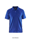 Royal Blue Blaklader Men's Cotton Profile Work Polo Shirt with Pocket- 3305 Shirts Polos & T-Shirts Active-Workwear Dress for work or go for a relaxed weekend look with a polo. Details like chest pocket and ribbed collar. Rib-knitted collar Rib-knit sleeve Reinforced shoulder seam, Reinforced neck seam. Neck opening with buttons, cotton pique knit, 220 g/m²