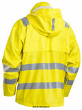 Blaklader multinorm hi vis waterproof flame retardant rain jacket - 4303