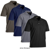 Blaklader Pique Work Polo Shirt Moisture Wicking (Breathable) - 3326 Shirts Polos & T-Shirts Active-Workwear Our Blaklader 3326 polos are not only cool and comfortable to work in, they also have an extremely good ability to transport moisture away from the body. The fabric is certified according to UPF 40+ Solar UV Protective Properties, which means that the garment has a sun protection factor (SPF) of 40+. Rib-knitted collar 