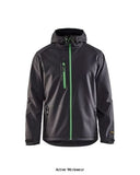 Blaklader pro waterproof softshell hooded work jacket for men - 4949