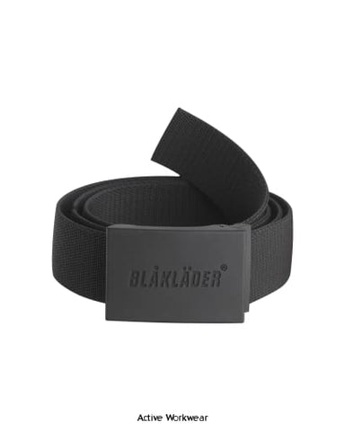 Blaklader Stretch Anti Scratch Work Belt with Logo on Rubberized Buckle - 4038 Accessories Belts Kneepads etc Active-Workwear Waist belt with rubberized buckle. The belt comes in one size and can easily be adjusted to individual size. The buckle is smooth and easy to open and has a rubber coating to prevent scratches on other items during work. Belt material is a strong and durable stretch fabric.
