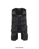 Heavy duty blaklader x1900 cotton and mesh waistcoat tool vest - 3119 toolvests toolbelts & holders blaklader