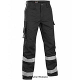 Blaklader High Visibility Water-Repellent Work Trousers with Multiple Pockets - 1451