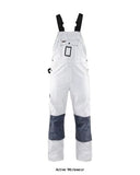 White blaklader painters dungarees with cordura knee pad pockets - 2611 boilersuits & onepieces blaklader
