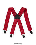 Blaklader Wide Elastic Work Trousers Braces Heavy Duty Clips - 4009 - Accessories Belts Kneepads etc - Blaklader
