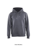 Grey Blaklader Workwear Hoody Hooded Sweatshirt Hoodie - 3396 Hoodies & Sweatshirts Active-Workwear A soft, cosy hoodie in jersey knit, with brushed inside and a one-way zip. Comfortable kangaroo pocket with an inside phone pocket. 80% cotton, 20% polyester, terry knit inside brushed 360g/m DETAILS Fixed, adjustable hood Kangaroo pocket, interior phone pocket with zipper