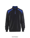Blaklader Workwear Uniform Half-Zip 2-Tone Sweatshirt Profile 3353 - Workwear Hoodies & Sweatshirts - Blaklader