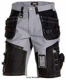Blaklader x1500 cotton work shorts with nail pockets in cotton twill - 1502 1370 - premium workwear shorts