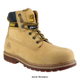 Cat Honey Holton SB Lace Up Boot Sizes 6-15 Caterpillar Boot-15308 Boots Caterpillar Active-Workwear A heavy and light industrial welted Cat work boot. Rugged and supremely comfortable.