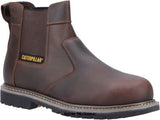 Cat Powerplant Dealer Goodyear Welted Safety Boot steel Toe Cap -31902 Boots Caterpillar Active Workwear Powerplant Dealer Safety Boot from Cat features Goodyear Welted Construction and Nitrile Rubber outsole, 200 Joules Steel toe cap, removable PU foot bed, padded PU collar, triple stitched seams, outsole heat resistance to 300C, energy absorbent heel