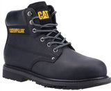 Cat Powerplant S3 Goodyear Welted Safety Boot Steel Toe and Midsole-32630 Boots Caterpillar Active Workwear Goodyear welt construction provides maximum durability while offering forefoot flexibility, Water resistant waxed full grain leather or nubuck upper delivers long-term durability and protection, Energy absorption, puncture resistant and with a heat resistant outsole