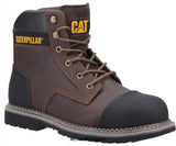 Cat Powerplant S3 Safety Boot Steel Toe and Midsole with SCUFF CAP-31903 Boots Caterpillar Active Workwear The Powerplant Safety Boot from Cat with added S3 safety features. includes extra midsole protection, with rubber reinforcement at toe and heel. Goodyear Welted Construction and triple stitched seams ensures durability.