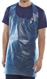 Click disposable aprons blue 42x27 (pack of 1000) - dab42dp disposable clothing active-workwear