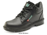 Click mid cut boot leather safety boot with steel toe and midsole s1p - cf4 boots active-workwear