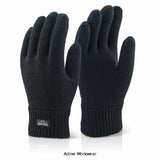 Thinsulate glove with 3m underlayer black (pack of 10 pairs) - thgbl hand protection active-workwear