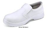 Click Vegan Micro Fibre Slip On Safety Shoe White S2 - Cf832 - Catering & Hospitality - ClickFootwear