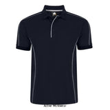 Orn workwear crane contrast stitch work polo shirt-1140 in navy blue shirts polos & t-shirts orn active-workwear