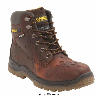 Dewalt Greasy Leather Waterproof Safety Hiker Boot S3 SRA  Steel Toe and Midsole - Titanium Boots Active-Workwear Waterproof Tan Hiker Tan Greasy Leather Waterproof Hiker Padded Collar for comfort Padded bellows tongue for comfort 200 Joule steel toe cap Steel mid-sole for under foot protection