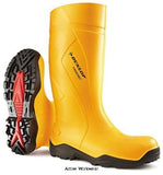 Dunlop purofort plus full safety wellington boot yellow - c762241