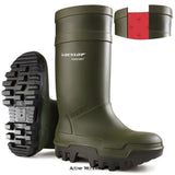 Dunlop Purofort Thermo To -50°C Full Safety Wellington Green - C662933 Wellingtons Active-Workwear