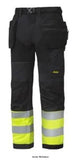 Flexi Work High Visibility Trousers with Holster Pockets - Class 1 Safety Pants