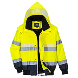 Glowtex 3in1 bomber jacket - g465 hi vis jackets active-workwear