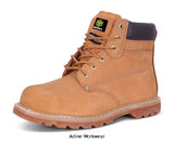 Goodyear Welted Safety Boot Steel toe cap and midsole Click honey by Beeswift Gwb Boots Active-Workwear
