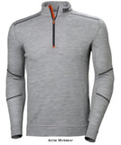 Grey Helly Hansen Hh Lifa Merino Wool Half Zip Base Layer thermal top 75107 Underwear & Thermals Helly Hansen Active-Workwear By mixing Lifa with Merino Wool we get the best of two worlds. While Lifa transports the sweat away from your body the Merino Wool ensures you stay warm. Built for high activity on cold days, Lifa Stay Warm Technology,  Lifa Merino, YKK front half zip with 