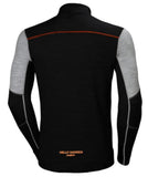 Black grey Helly Hansen Hh Lifa Merino Wool Half Zip Base Layer thermal top 75107 Underwear & Thermals Helly Hansen Active-Workwear By mixing Lifa with Merino Wool we get the best of two worlds. While Lifa transports the sweat away from your body the Merino Wool ensures you stay warm. Built for high activity on cold days, Lifa Stay Warm Technology,  Lifa Merino, YKK front half zip with 