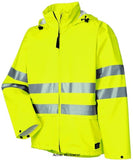 Helly hansen hh workwear alta class 3 pu lightweight hi viz rain jacket- 70260