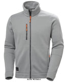 Grey Helly Hansen Kensington Polartec Knit Fleece Jacket-72250 Workwear Jackets & Fleeces Helly Hansen Active-Workwear Kensington Knitted Fleece Jacket uses Polartec® Recycled fleece to minimize the environmental impact. The knitted structure gives the fleece a unique look and feel while the design is speaking the modern and contemporary language that the Kensington concept is known for.