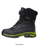 Magni Side Helly Hansen Magni S3 Boa Fastener Winter Lined Composite Safety boot- 78317 Boots Active-Workwear Helly Hansen's best Winter boot - designed to support you in the toughest environments. While quick access to the boots is supported by a BOA closure system Helly Tech® and Primaloft will keep you dry and warm down to minus 40°C. A Vibram rubber outsole helps to avoid any kind of slip and your feet are protected by a composite plate and toecap.
