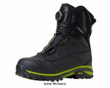 Magni Helly Hansen Magni S3 Boa Fastener Winter Lined Composite Safety boot- 78317 Boots Active-Workwear Helly Hansen's best Winter boot - designed to support you in the toughest environments. While quick access to the boots is supported by a BOA closure system Helly Tech® and Primaloft will keep you dry and warm down to minus 40°C. A Vibram rubber outsole helps to avoid any kind of slip and your feet are protected by a composite plate and toecap. 