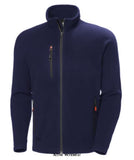 Navy Helly Hansen Oxford Fleece Jacket-72026 Workwear Jackets & Fleeces Helly Hansen Active-Workwear The Oxford fleece jacket is comfortable and dependable both on its own or as a midlayer on colder days. Using recycled fleece from Polartec makes it a great choice for both you and the environment