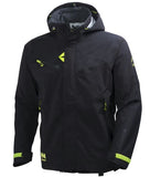 Black Helly Tech Magni Shell Jacket 71161 with Yellow Accents by Helly Hansen