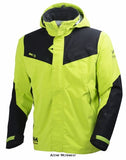 Yellow Helly Tech Magni Shell Jacket - Waterproof Helly Hansen 71161 with Black Accents