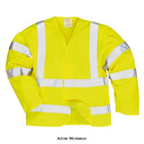 Hi vis fr anti static jerkin/jacket rail go/rt 3279 - flame resistant -fr85 fire retardant active-workwear