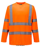 Hi Vis Long Sleeved T Shirt RIS 3279 Portwest S178 Hi Vis Tops - Portwest This High visibility long sleeved polyester t-shirt offers maximum visibility, while the fabric provides moisture wicking properties to keep you cool and comfortable. Features include a taped neck seam and a generous fit for extra comfort.