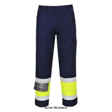 Hi-Vis Modaflame Inherent Flame Retardant Arc Trousers FRAS - MV26 Safety Pants