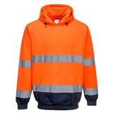 Hi viz two-tone hoody hooded sweatshirt ris 3279 portwest b316 hi vis tops active-workwear