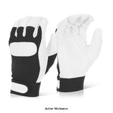 High quality soft leather drivers glove with ’velcro’ cuff pack of 10 pairs beeswift dgvc-hand protection active-workwear