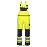 Inherent flame retardent anti static fras hi-vis modaflame bib and brace - mv27 boilersuits & onepieces active-workwear