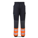 KX3 Hi Vis Flexi Slim Fit Stretch Work Trouser Joggers/jogging bottoms Portwest KX3411 Hi Vis Trousers Active-Workwear The Portwest KX341 Slim fitting Hi-Vis work jogging trousers are part of the Portwest KX3 range of Active Street Workwear The Stretchy slim fitting provides incredible comfort and flexibility. Reinforced knee panels with subtle articulation allow for increased freedom of movement whilst the ribbed waistband and