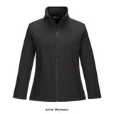 Ladies portwest women’s print & promo 2 layer softshell jacket -tk21 workwear jackets & fleeces portwest active workwear
